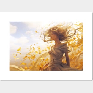 Beauty In The Wind Peaceful Nature Fantasy World Harmony Imagination Posters and Art